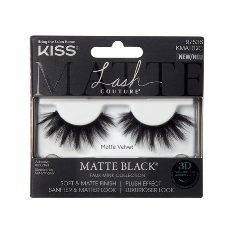 KISS Lash Couture 3D Matte Black - Matte Velvet