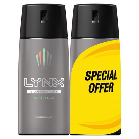 Lynx Deodorant 150Ml Twin Pack Africa