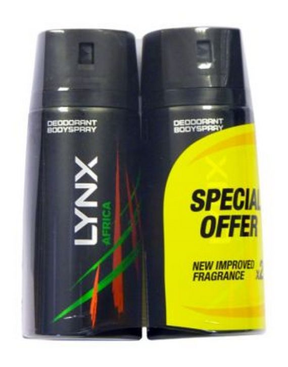 Lynx Antiperspirant 150Ml Twin Pack Africa