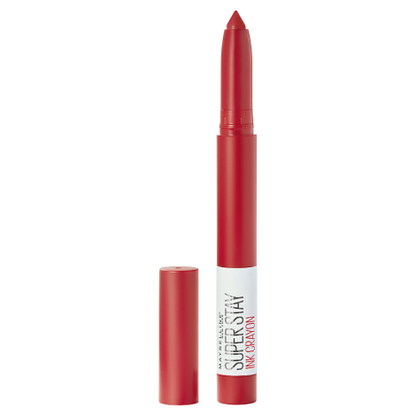 Maybelline Superstay Ink Crayon Lipstick Hustle in Heel Lips Open