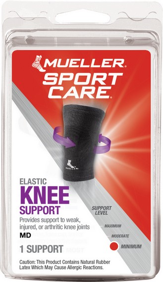 Mueller Elastic Knee Support - Black - Medium
