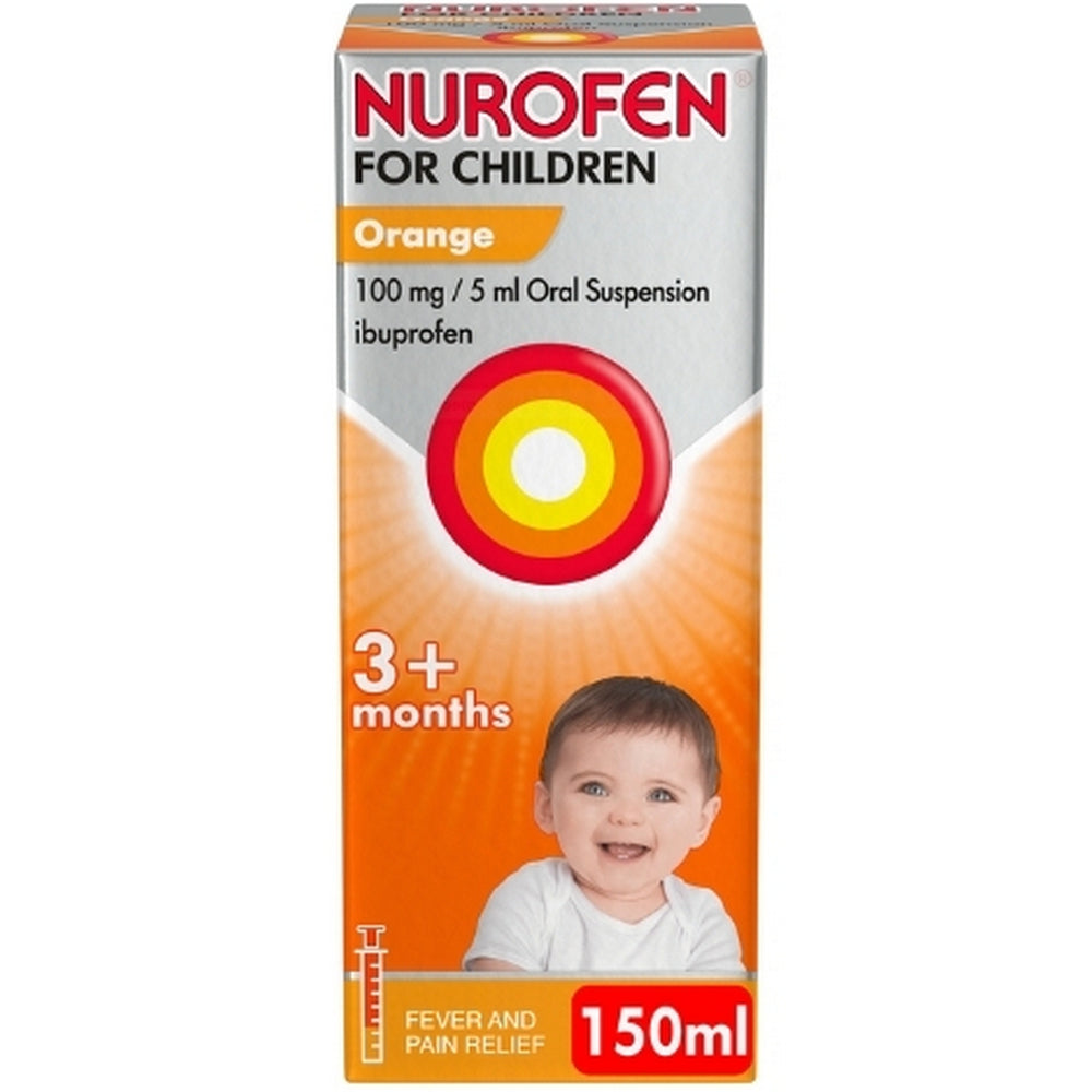 Nurofen For Children Orange With Dosing Syringe 150ml