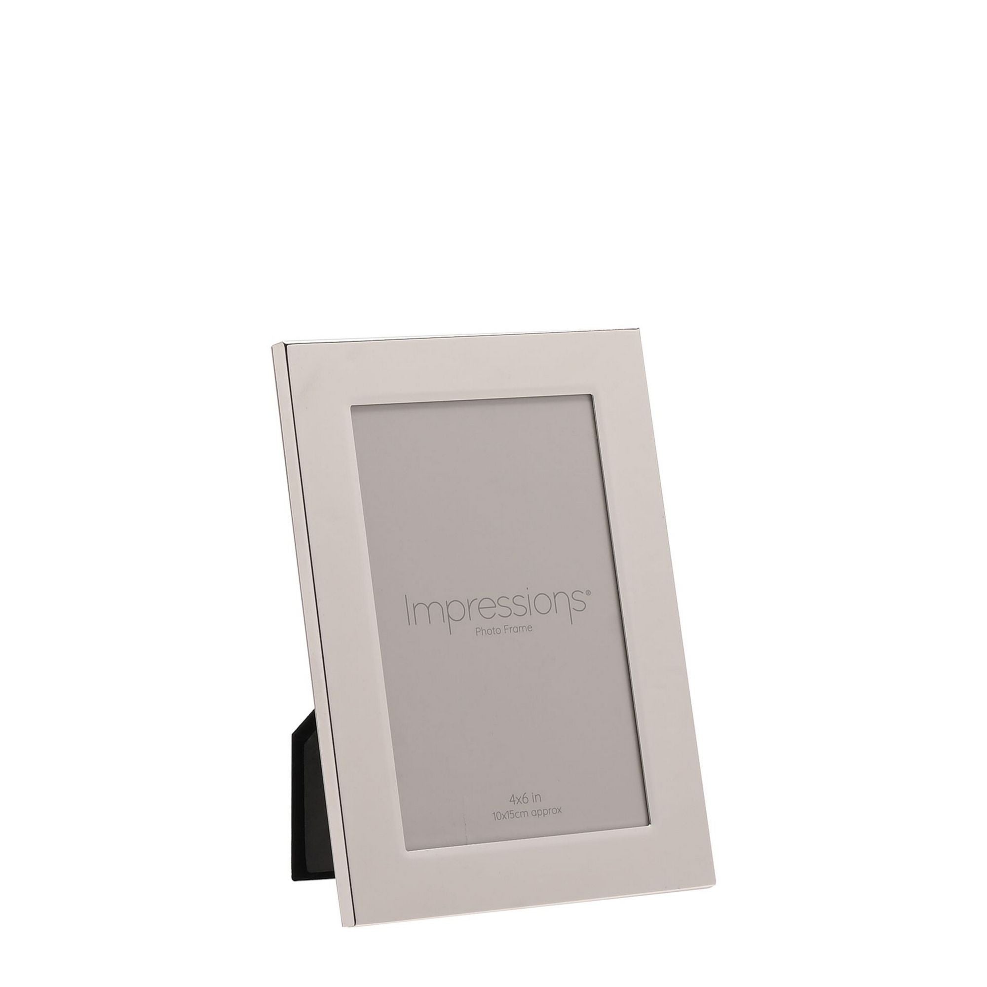 IMPRESSIONS PLAIN OBLONG SILVER PLATED PHOTOFRAME 4X6