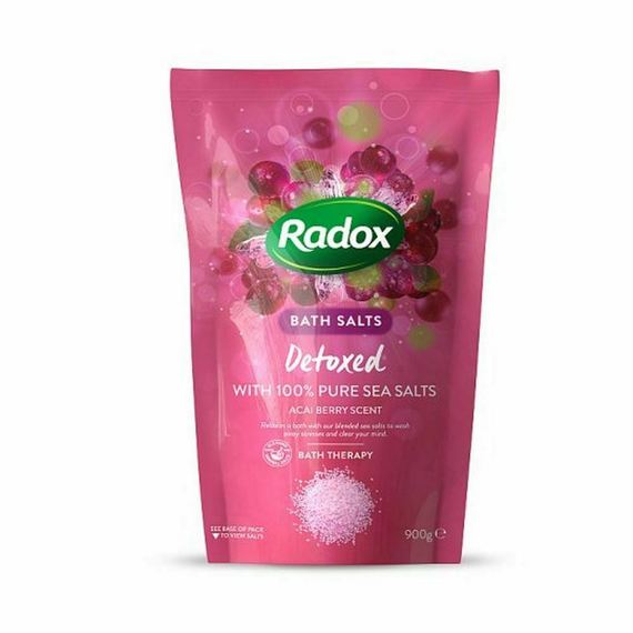 Radox Detoxed Bath Salts Acai Berry 900g