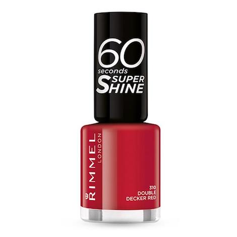 Rimmel 60 Seconds Nail Polish 8ml Double Decker Red