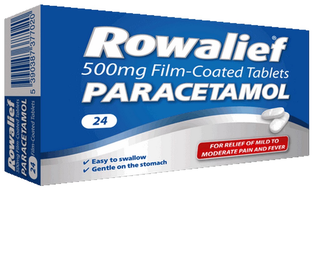 Rowalief Paracetamol 500mg Film Coated Tablets 24 Pack