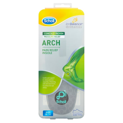 Scholl Orthotic Ball of Foot &amp; Arch Pain Relief Insole Large