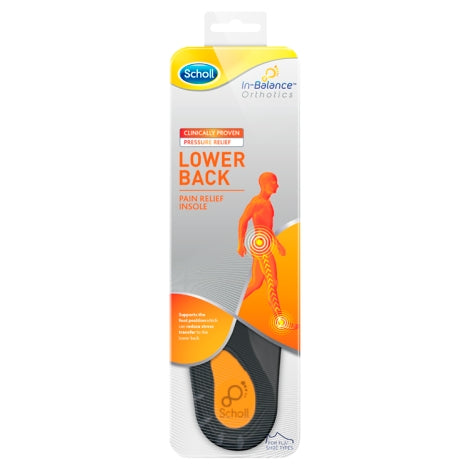 Scholl Orthotics Lower Back Pain Relief Insoles Large