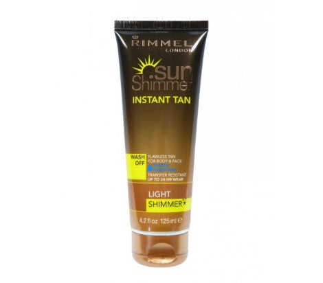 Sunshimmer Instant Tan Water Resistant Matte 125ml Light Shimmer