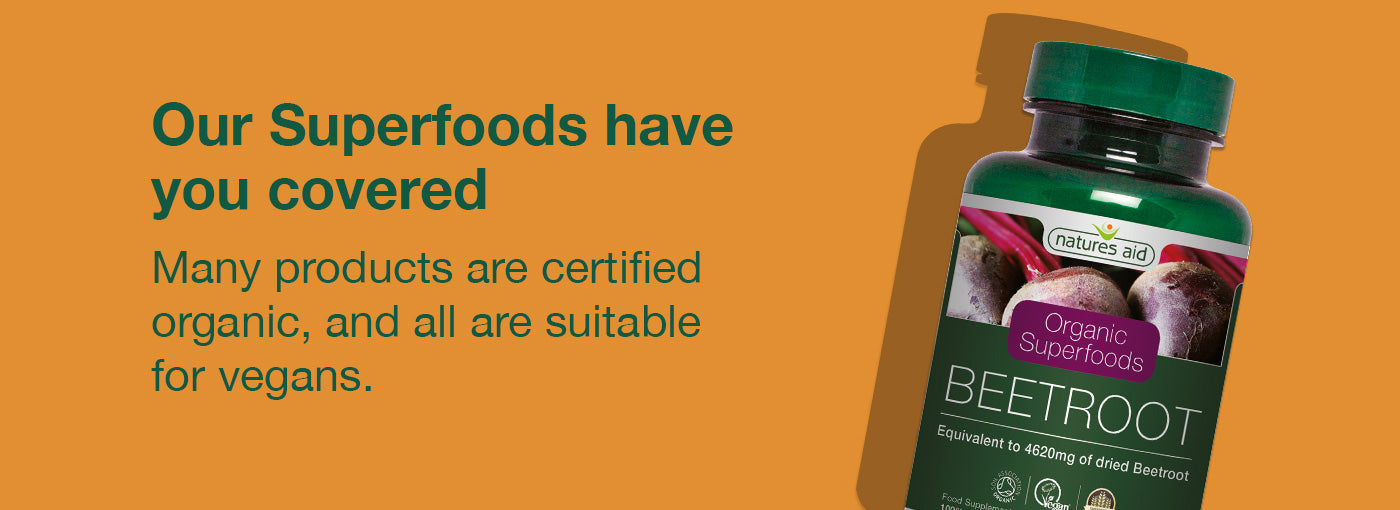 Natures Aid Superfoods Brand Landing Page