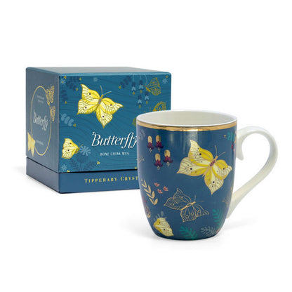 Tipperary Crystal Single Butterfly Mug Clouded Yellow