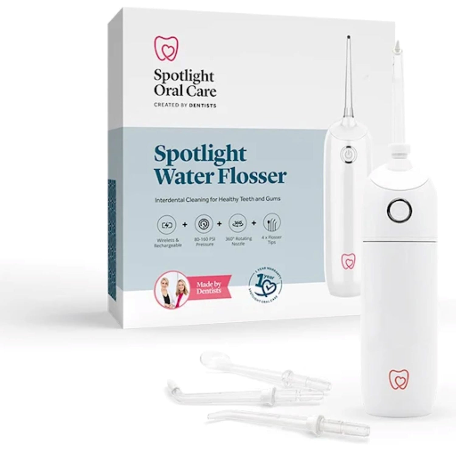 Spotlight Oral Care White Water Flosser