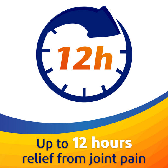Voltarol Pain Relief Gel Extra Strength 2% Emulgel up to 12 hours relief from joint pain Time