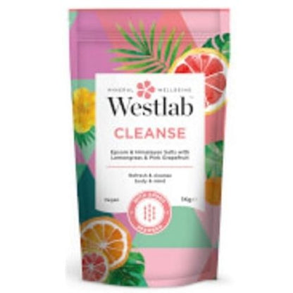 Westlab Recover Bathing Salt - 1kg Pink Grapefruit Lemongrass + Seaweed