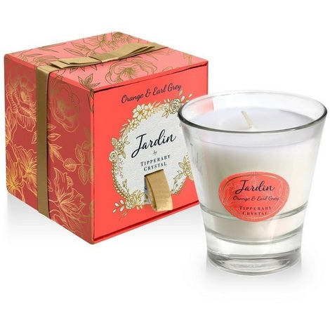 Tipperary Crystal Jardin Collection Candle-Orange &amp; Earl Grey