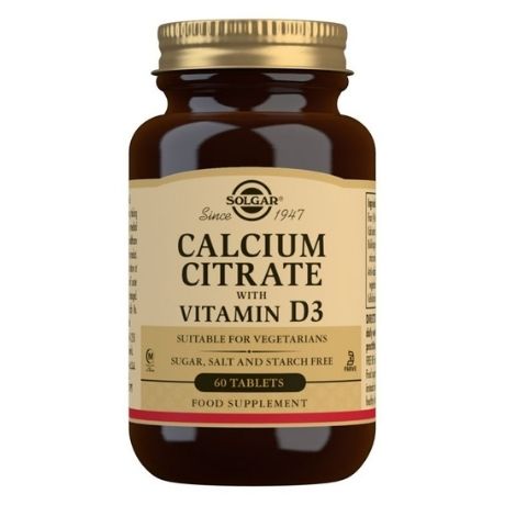 Solgar Calcium Citrate with Vitamin D3  - 60CT