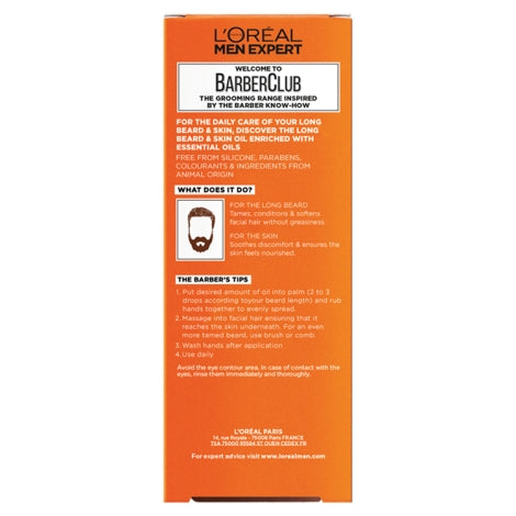 Loreal Men Expert Barber Club Long Beard &amp; Skin Oil