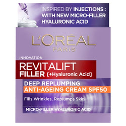 L'Oreal Paris Revitalift Filler Anti-Aging SPF 50Cream 50ml L'Oreal Paris Revitalift Filler Anti-Aging SPF 50Cream 50ml