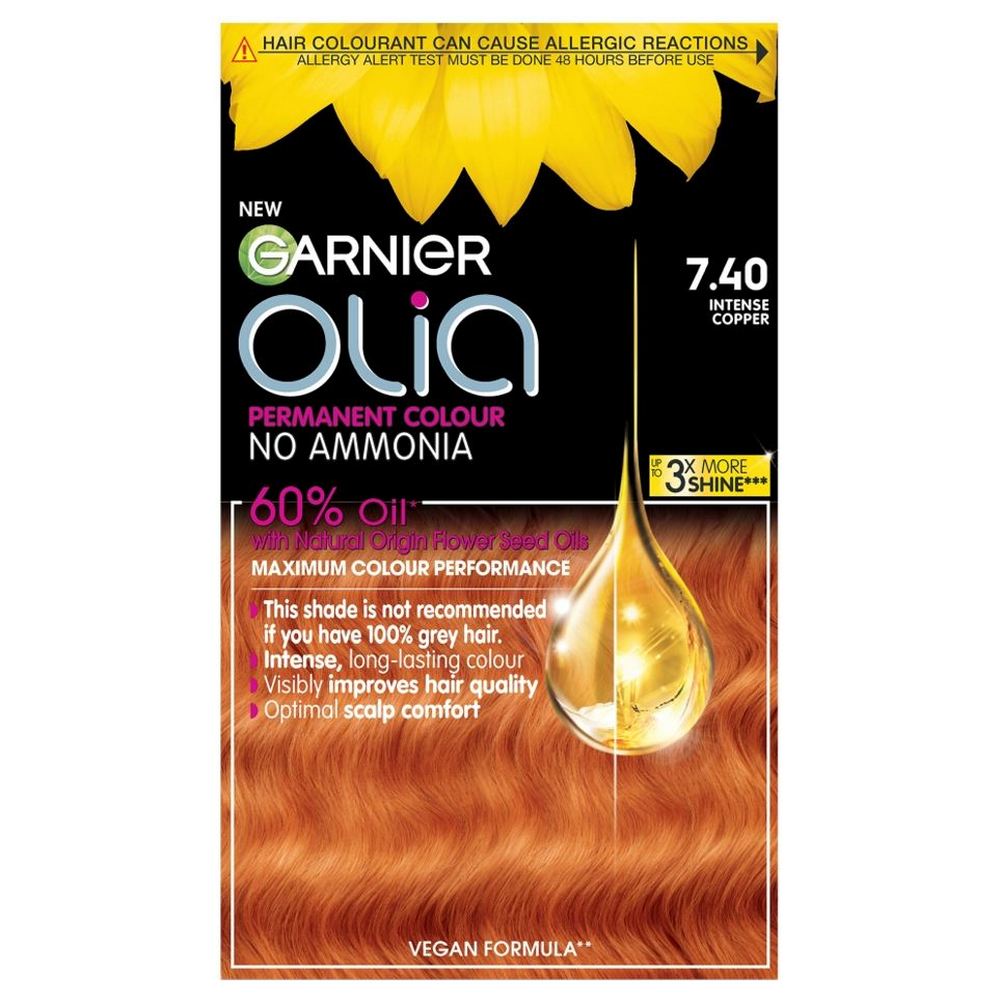 Garnier Olia Glow Permanent Hair Dye Intense Copper