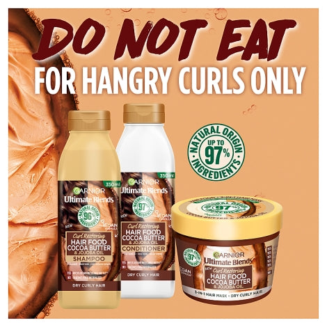 Garnier Ultimate Blends Cocoa Butter 3-in-1 Hair Mask 390ml-Product Package