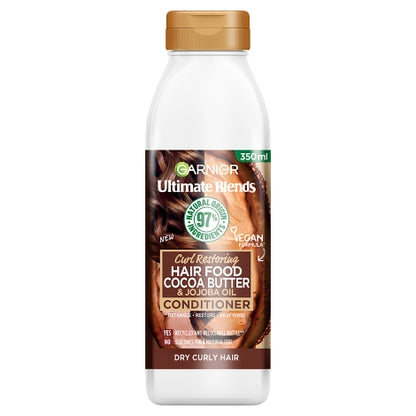 Garnier Ultimate Blends Cocoa Butter Conditioner 350ml-Bottle