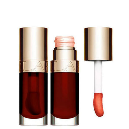 Clarins Lip Comfort Oil 7ml Chocolate Open and Closed