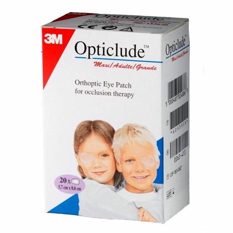 3M Opticlude Standard Eye Patches 5.7cm x 8cm - Pack of 20