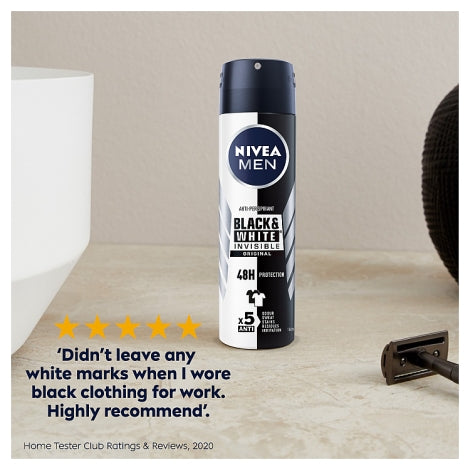 NIVEA Black &amp; White Anti-Perspirant Deodorant Spray150ml