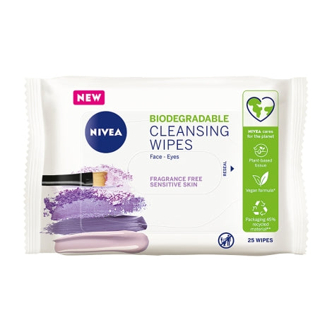 Nivea Daily Essentials Sensitive Cleansing Wipes 25 Wipes