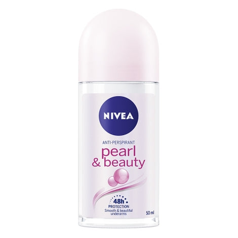 NIVEA Anti-Perspirant Deodorant Roll-On, Pearl &amp; Beauty, 48 Hours Deo, 50ml
