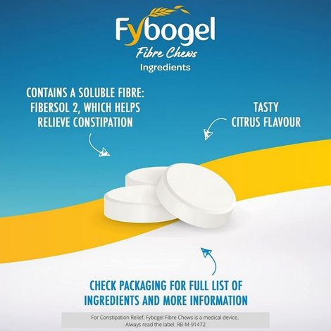 Fybogel Fibrechews Citrus  30 Chewable Tablets