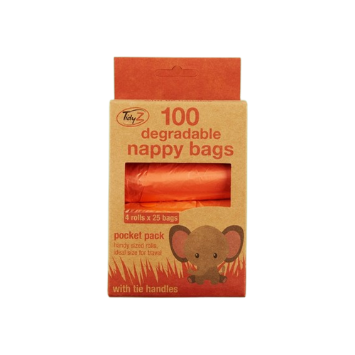 Tidyz Degradable Nappy Bags 4 x 25s