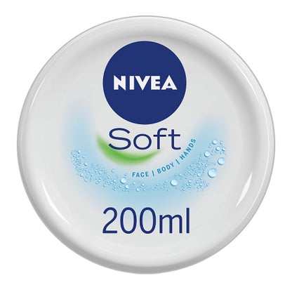 NIVEA Soft Moisturiser for Body, Face &amp; Hands 200ML