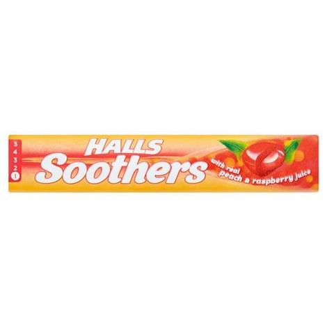 Halls Soothers Peach &amp; Raspberry