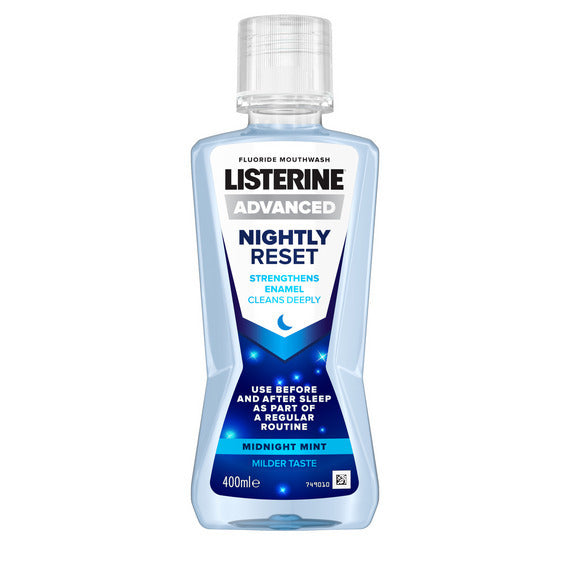 Listerine Nightly Reset Midnight Mint Mouthwash 400ml