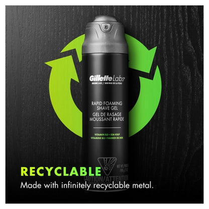 GilletteLabs Rapid Foaming Shave Gel 198ml-Packaging 