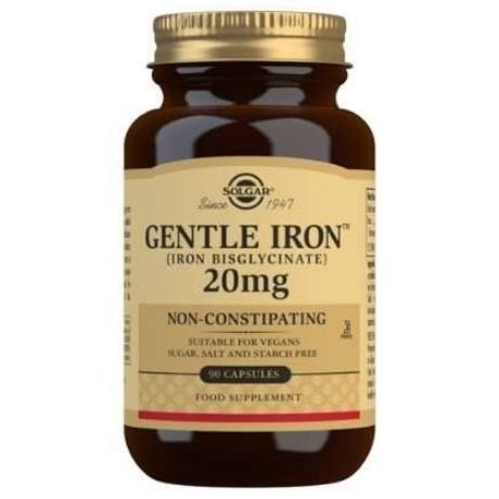 Solgar Gentle Iron 20 mg Vegetable Capsules 90s