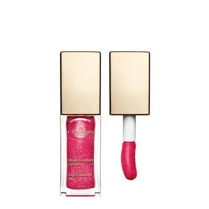 Clarins Lip Comfort Oil 7ml Raspberry Open and Closed