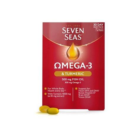 Seven Seas Omega-3 &amp; Turmeric 30 Day Duo Pack