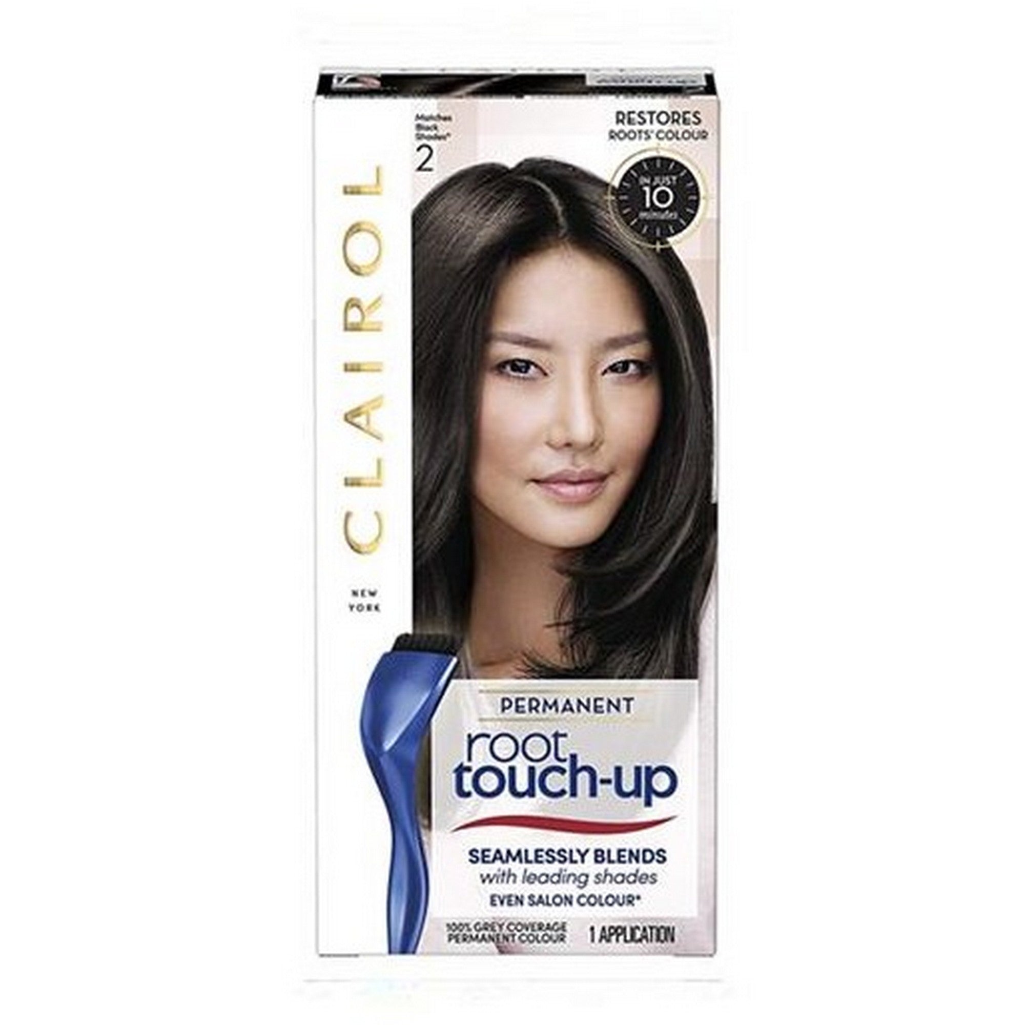 Clairol Nice N Easy Root Touch Up Permanent Hair Dye Black 2