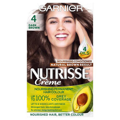 Garnier Nutrisse Ultra Crème Permanent Hair Dye Dark Brown