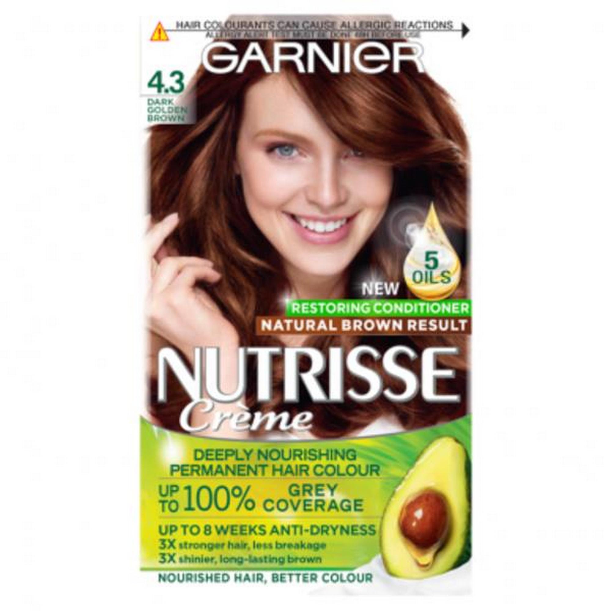 Garnier Nutrisse Ultra Crème Permanent Hair Dye Dark Golden Brown