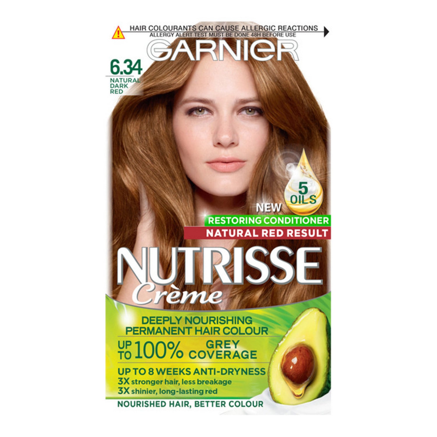 Garnier Nutrisse Ultra Crème Permanent Hair Dye Natural Dark Red
