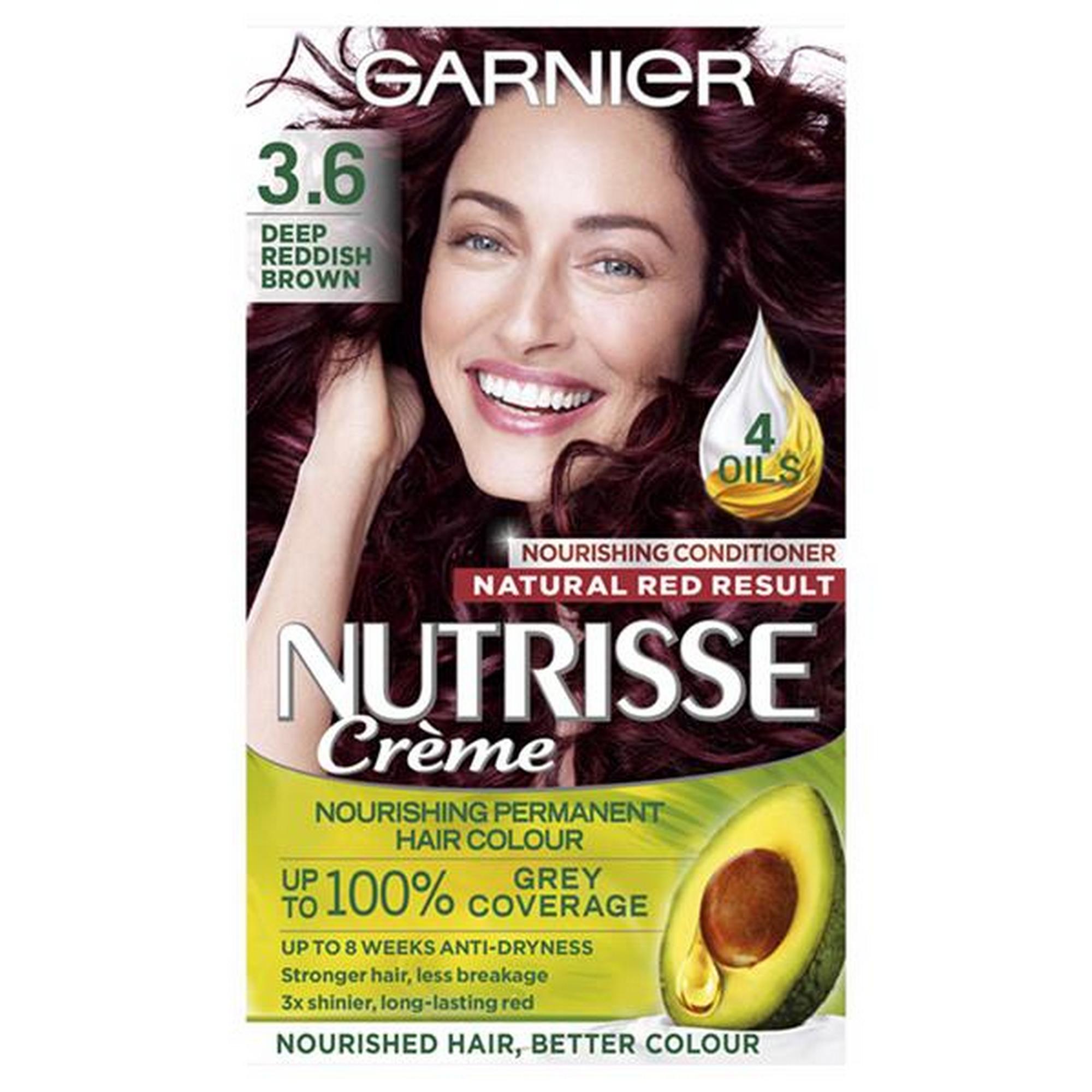 Garnier Nutrisse Ultra Crème Permanent Hair Dye Deep Reddish Brown