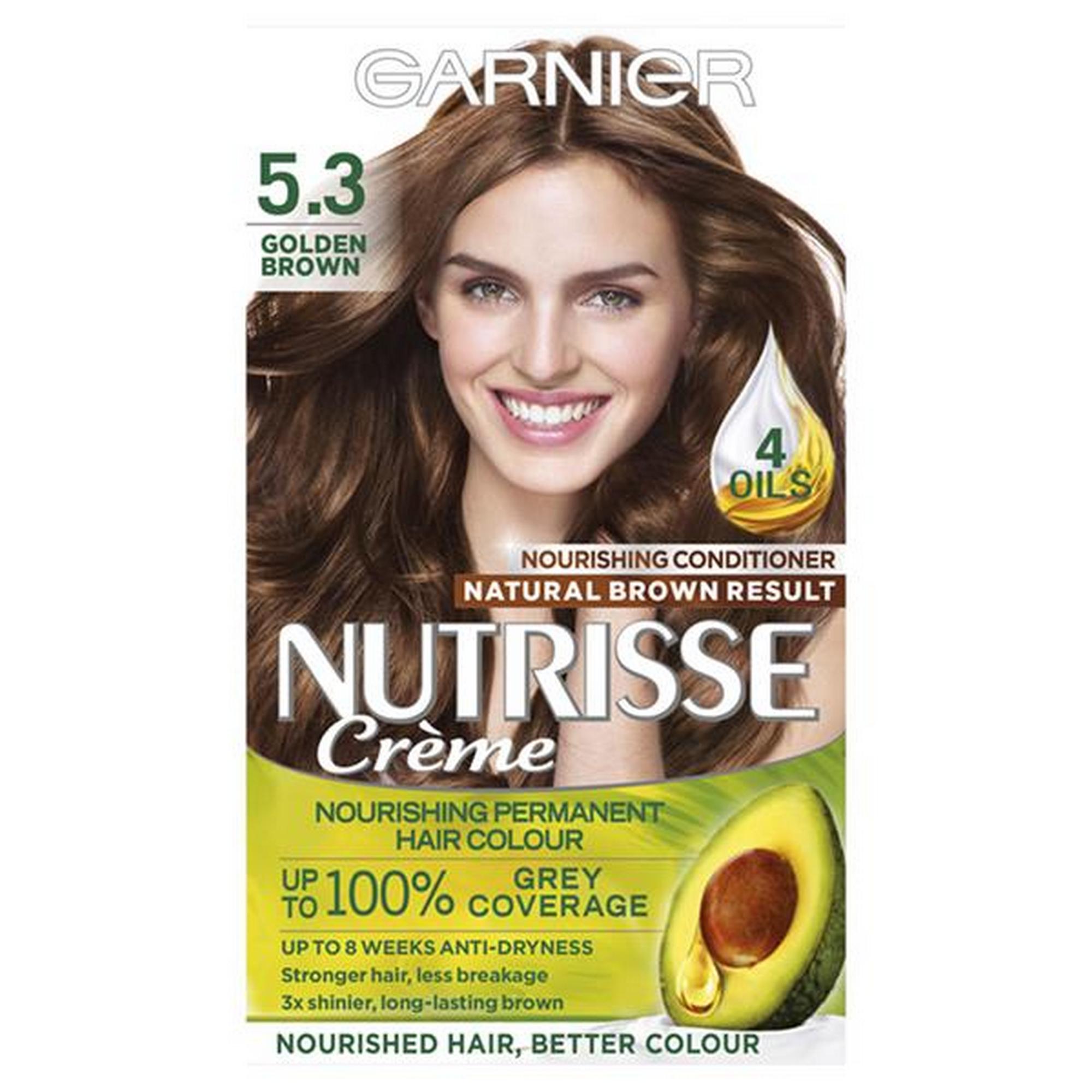 Garnier Nutrisse Ultra Crème Permanent Hair Dye Golden Brown