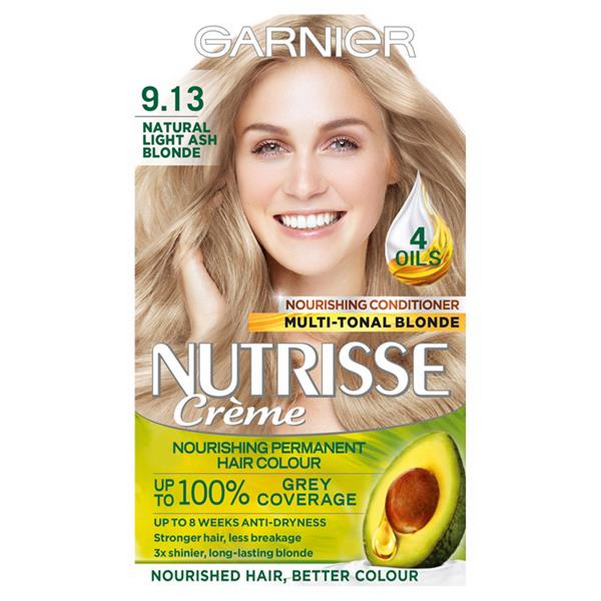 Garnier Nutrisse Ultra Crème Permanent Hair Dye Natural Light Ash Blonde