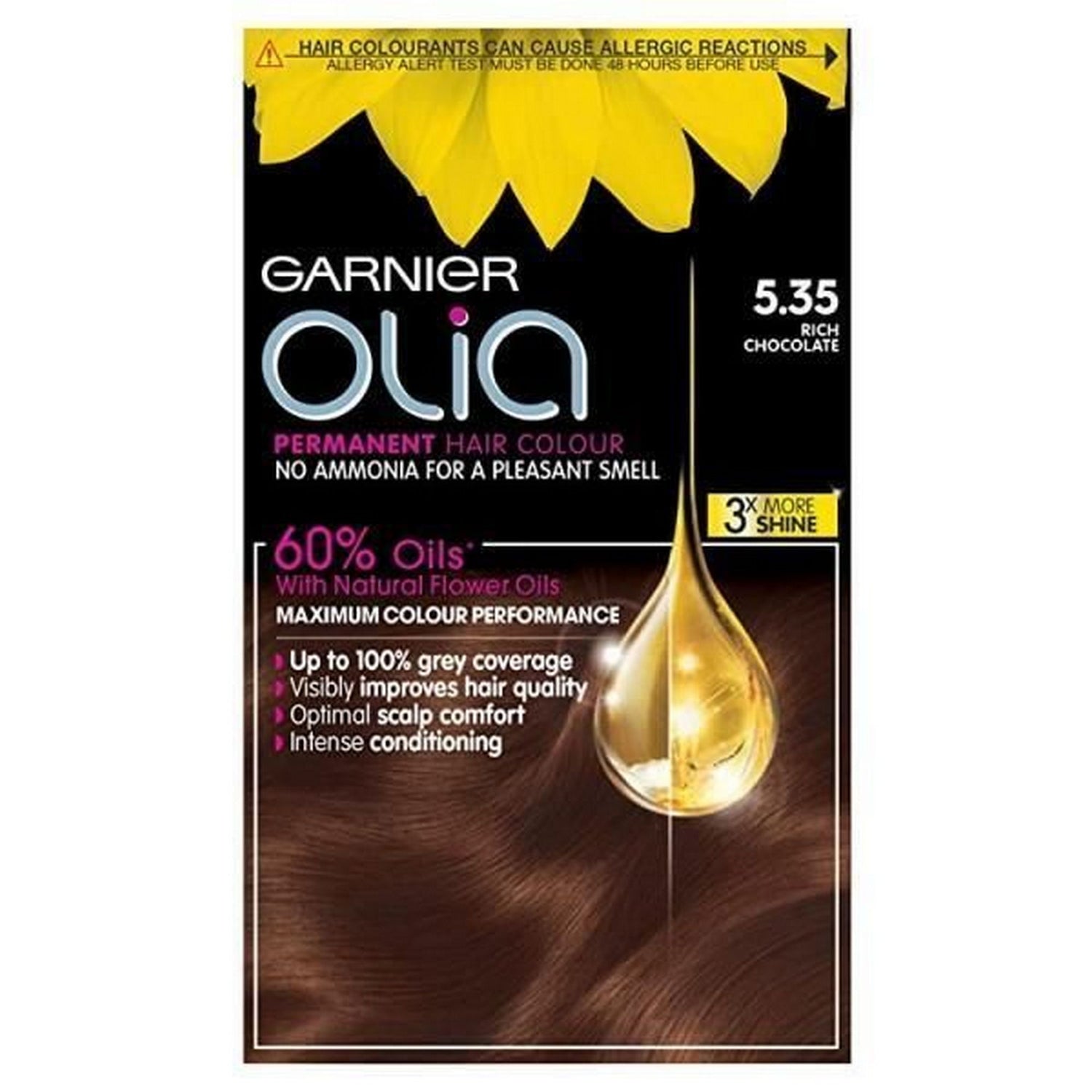 Garnier Olia Glow Permanent Hair Dye Rich Chocolate