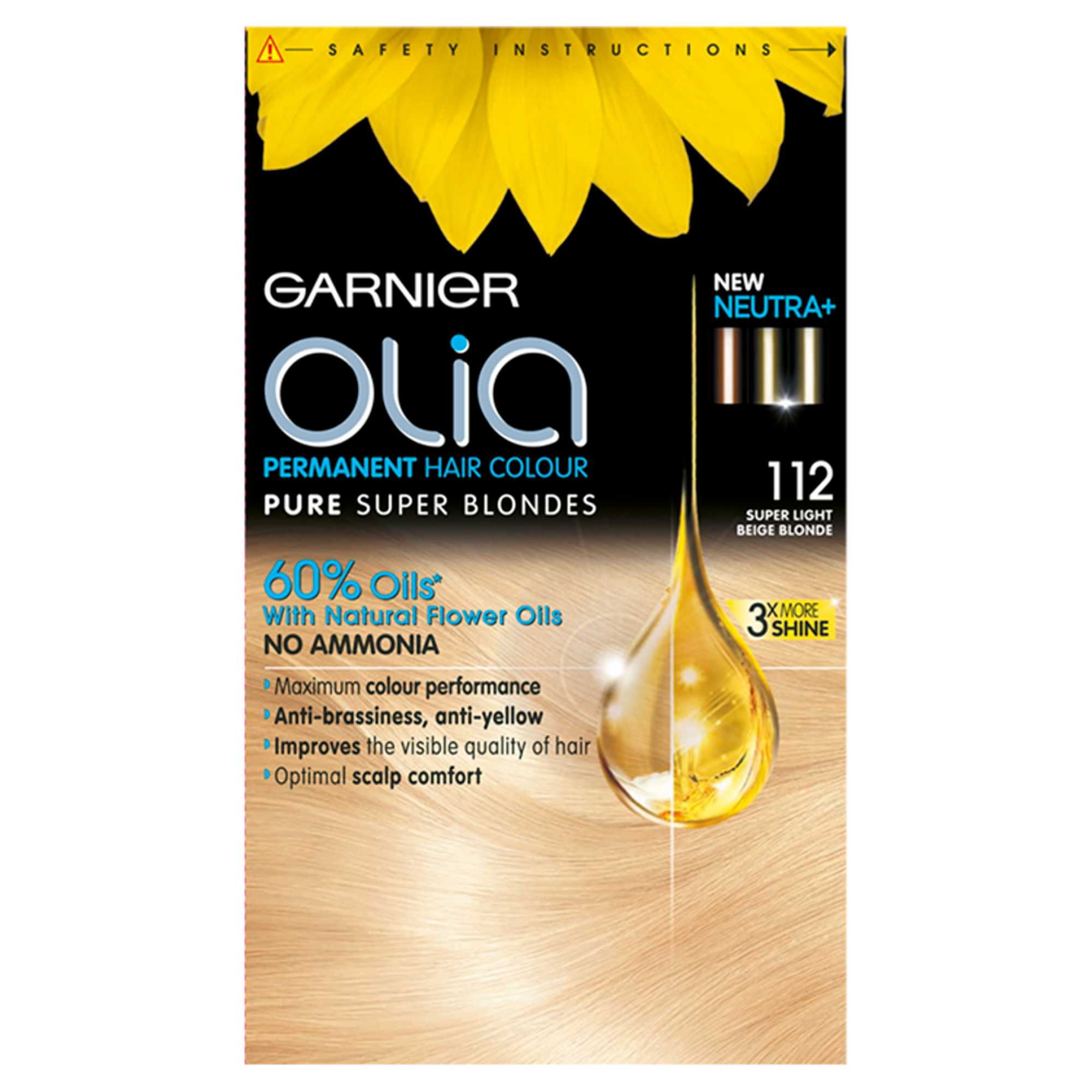 Garnier Olia Glow Permanent Hair Dye Super Light Beige Blonde