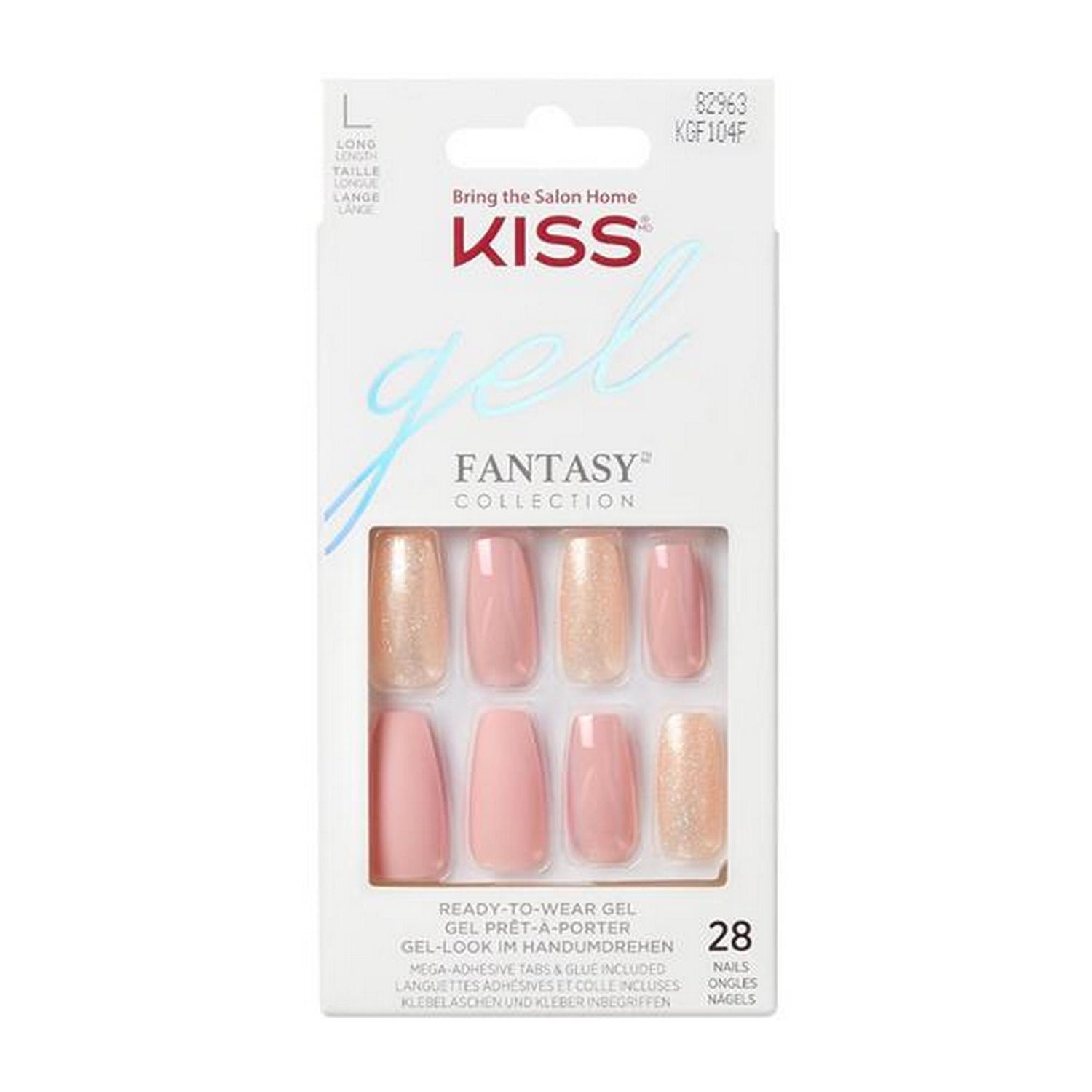 KISS Glam Fantasy Nails Peachy