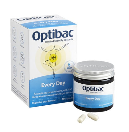 OptiBac Probiotics For Daily Wellbeing - 30 Capsules Contents